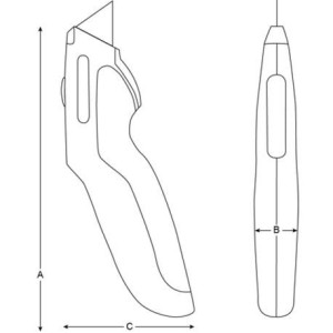 Couteau Utility ERGO KERU-01 Bahco, lame rétractable