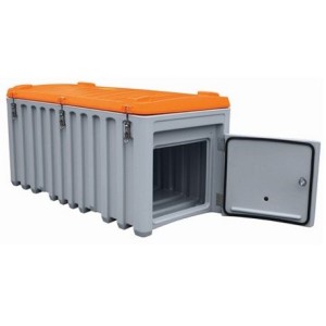 Box de chantier Cembox 750 avec trappe latéral