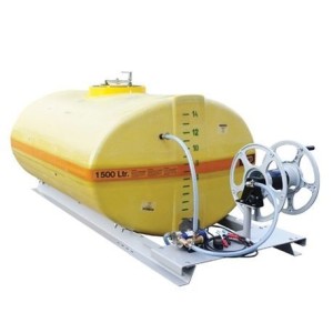 Cuves ovale Cemo PFV équipées sur plateau pompe électrique