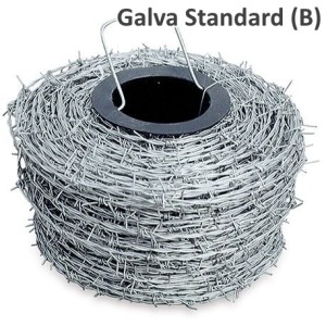 Ronce / Barbelé douce IOWA Galvanisation standard - Rouleau de 200m