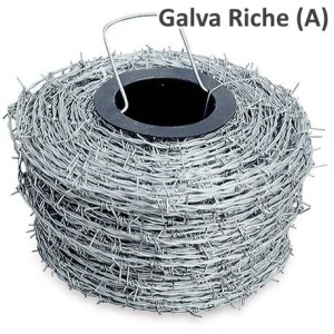 Ronce / Barbelé douce IOWA Galvanisation riche - Rouleau de 200m