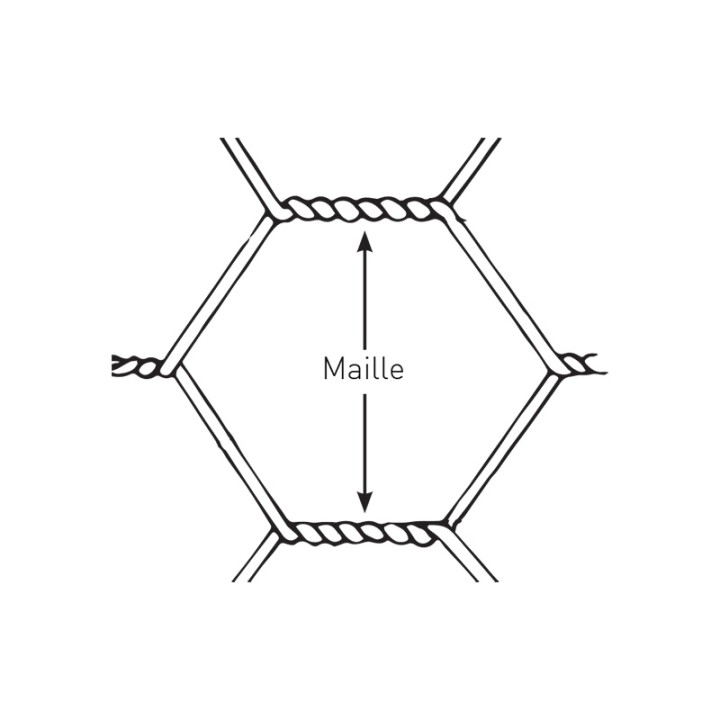 Grillage Triple Torsion à Mailles hexagonales 1 m - Rouleau de 50 m