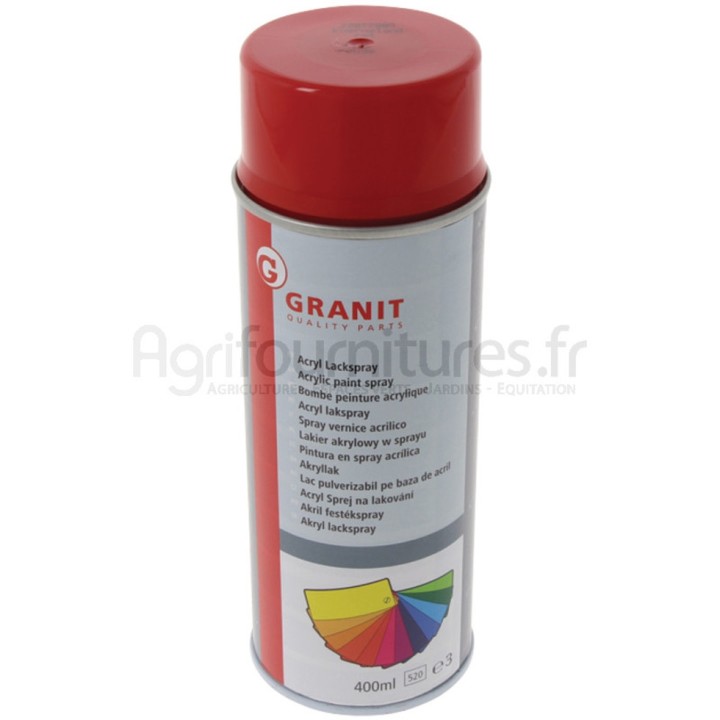 Peinture Kverneland rouge, aérosol 400 ml