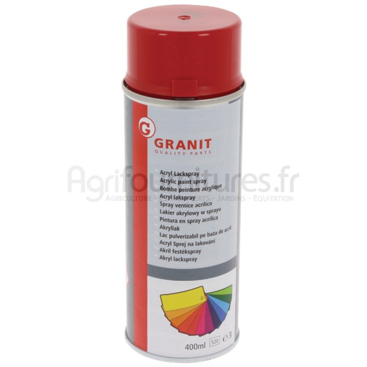Peinture Welger rouge, aérosol 400 ml