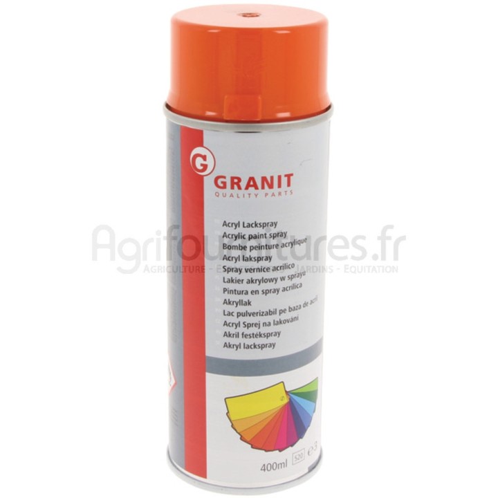 Peinture Kubota orange, aérosol 400 ml