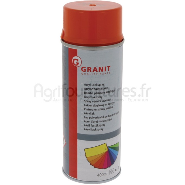 Peinture pour tracteurs Fiat orange, aérosol 400 ml