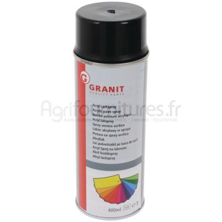 Peinture RAL 9017 noir signalisation brillant, aérosol 400 ml