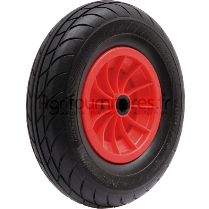 Roue de rechange Granit brouette sans axe, jante plastique