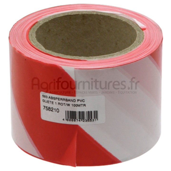 Ruban de balisage Granit blanc rouge