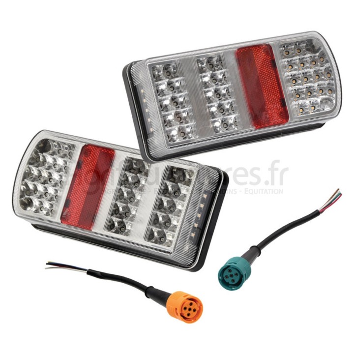 Jeu de feux arrière à LED 6 fonctions