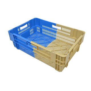 Caisse de récolte 34L Ajouré - Bi-Color 60x40x19cm