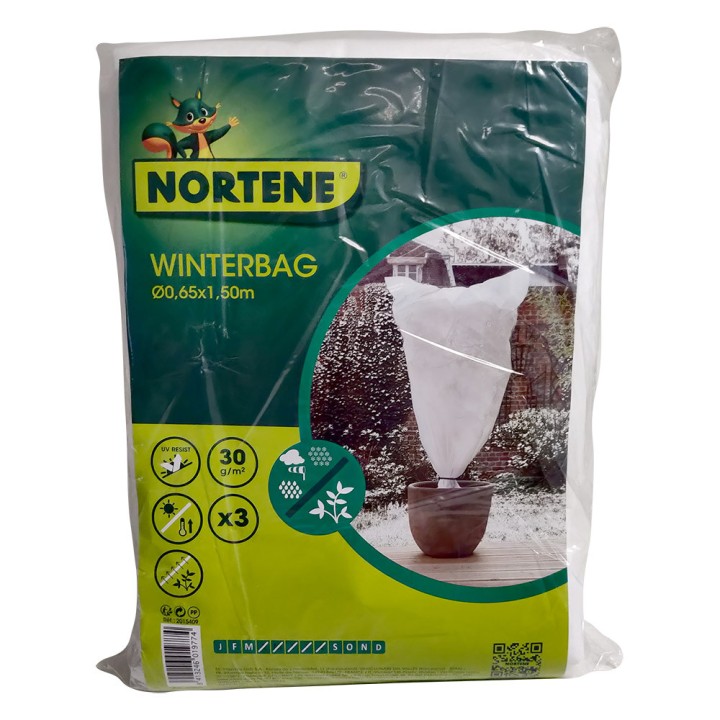 Lot 3 housses hivernage non tissé Nortene Winterbag 30gr/m2