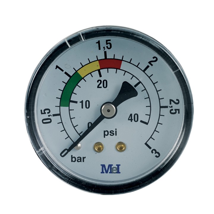 Manomètre ABS sec pour filtre de piscine, raccord axial