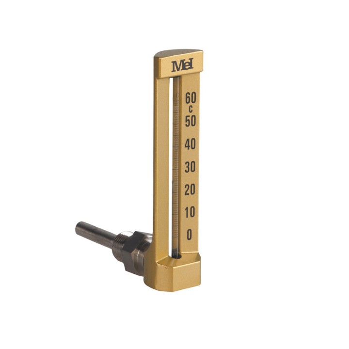Thermomètre équerre avec gant inox