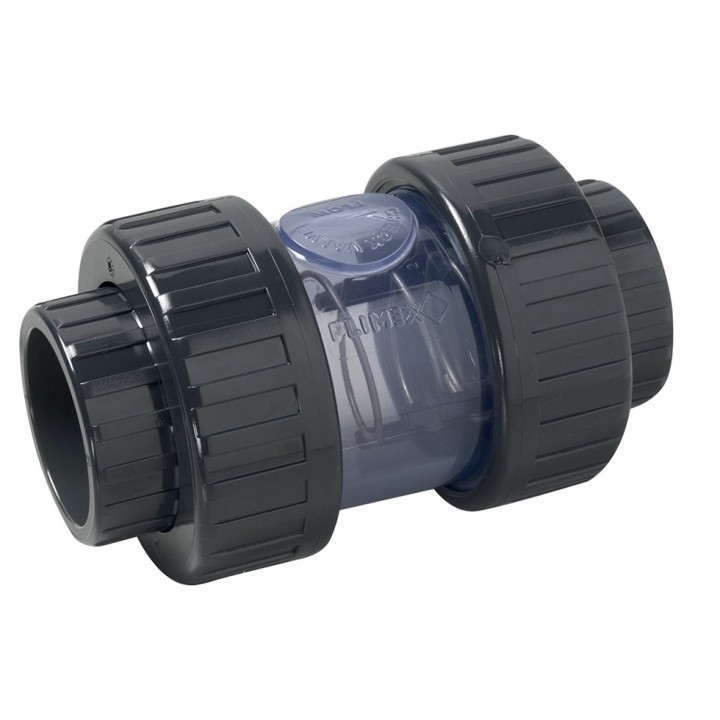 Clapet à ressort inox transparent, PN 16