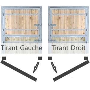 Porte 1,20 m de box modèle STANDARD La Gée Cheval