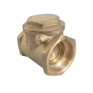 Clapet laiton à battant horizontal, avec siège NBR, PN 12