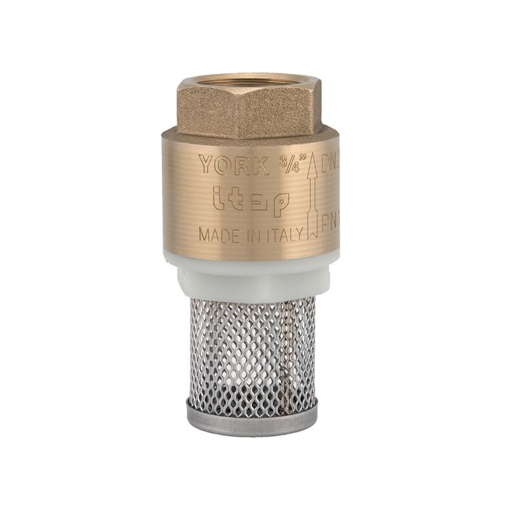 Clapet laiton crépine "YORK", PN 8