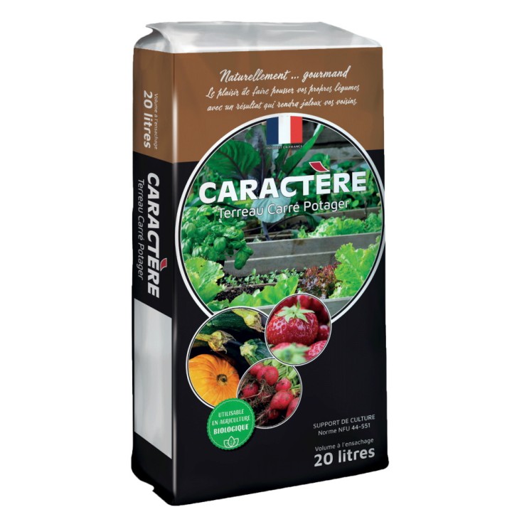 Terreau Carré potager, Caractère - 20 L