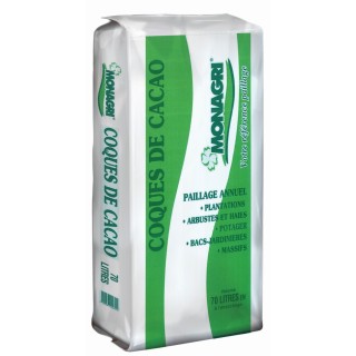 Paillage coques de Cacao, Monagri - 70 L