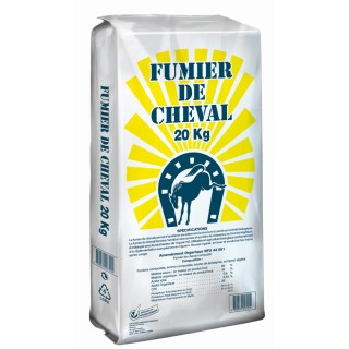 Fumier de cheval, Monagri - 20 kg  - Palette 60 sacs