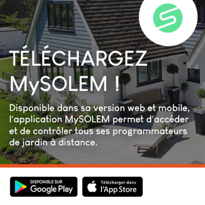 Programmateur d'arrosage nez de robinet BL-NR Solem, Bluetooth