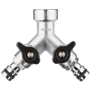Vanne à deux voies GEKA Plus avec raccords GEKA Plus
