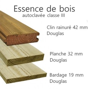 Abri simple pente larg. 3 m x prof. 3 m La Gée Cheval