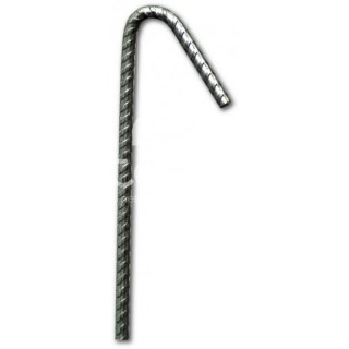 Tuteurs Acier brut tête courbée Diam. 4mm pack de 100