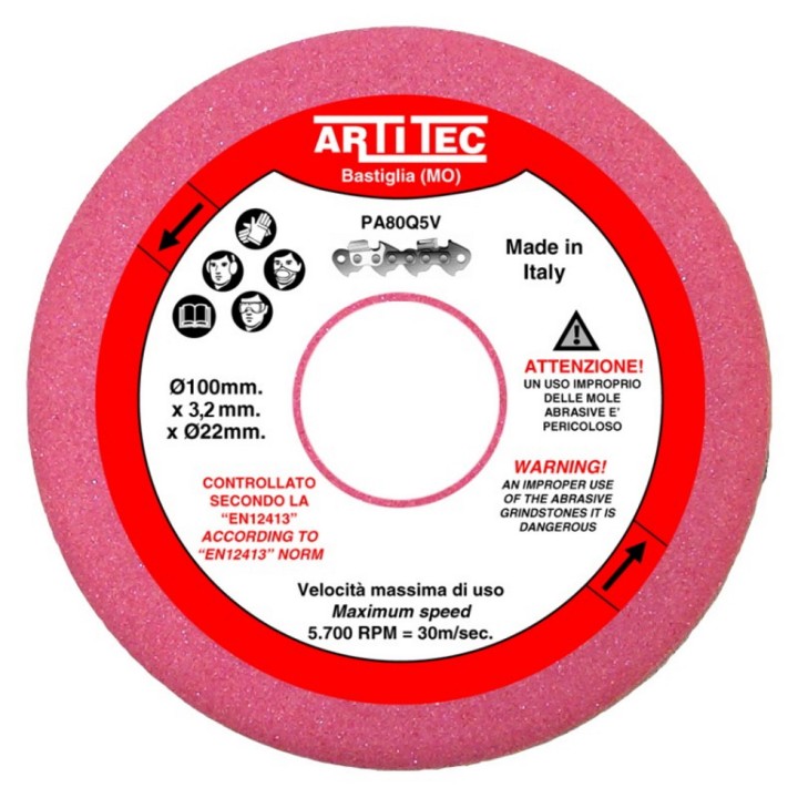 Meule abrasive 22 x 3,2 mm pour affuteur de chaînes