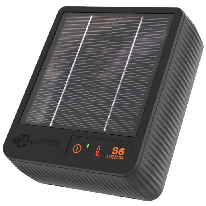 Électrificateur avec batterie Lithium 6 volt S6 Gallagher
