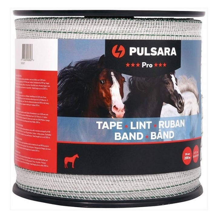 Ruban Pro blanc diam. 20 mm, long. 200 m Pulsara