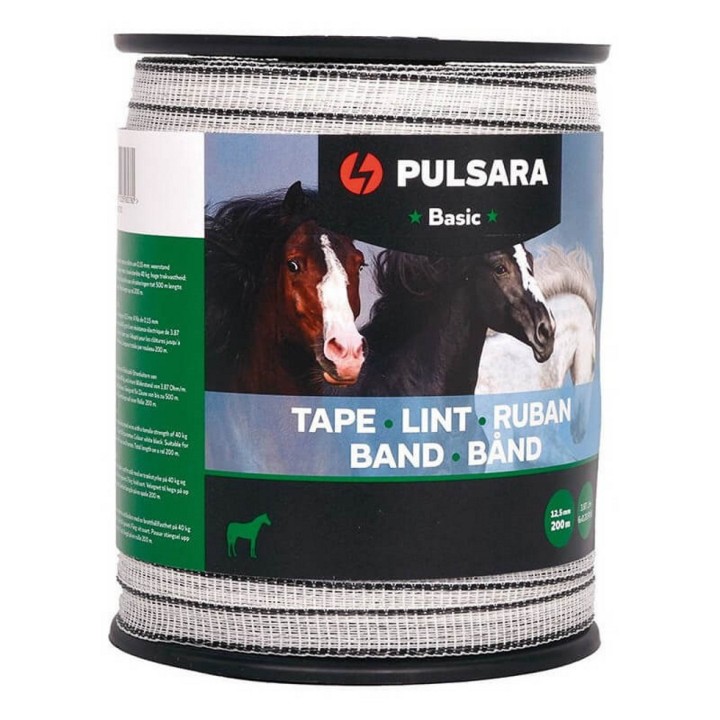 Ruban Basic blanc diam. 12,5 mm, long. 200 m Pulsara