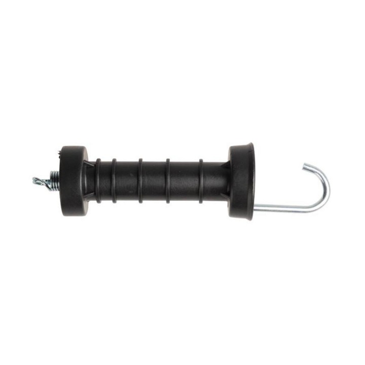 Poignée de porte noire avec crochet ouvert Pulsara