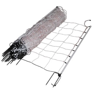 Filet moutons Turbo blanc double pointe haut. 90 cm, rouleau de 50 m Gallagher