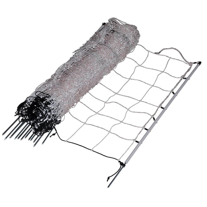 Filet moutons Turbo blanc pointe simple haut. 90 cm, rouleau de 50 m Gallagher