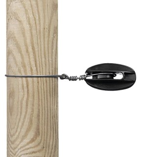 Isolateur de coin noir pour fil acier Gallagher