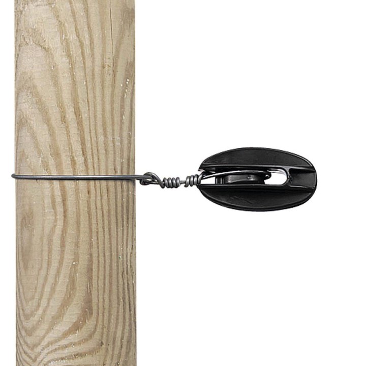 Isolateur de coin noir pour fil acier Gallagher