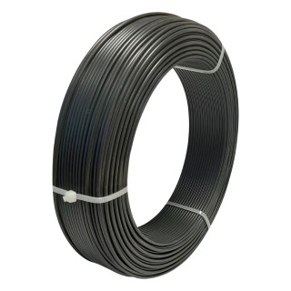 Fil de tension plastifié gris diam. 2,4 mm, rouleau de 100 ml