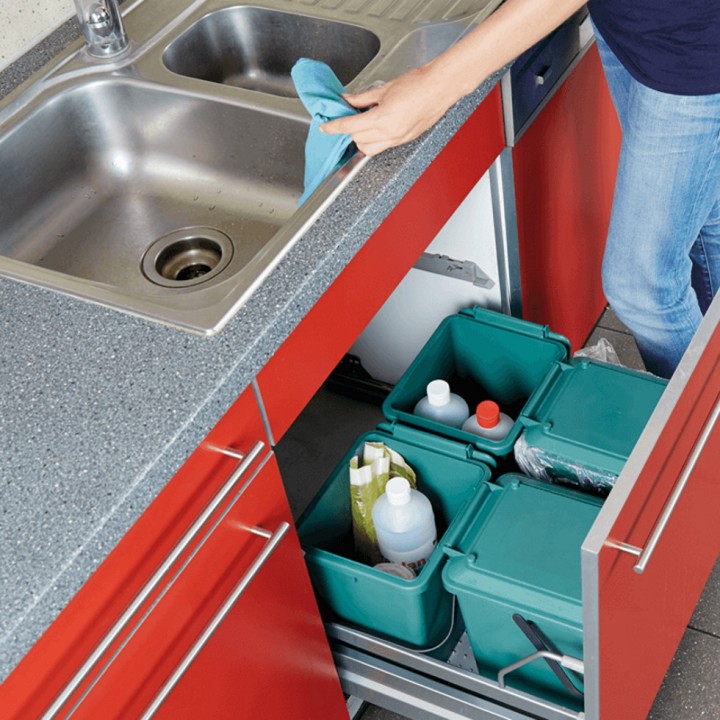 Seau Bio recyclable, vert