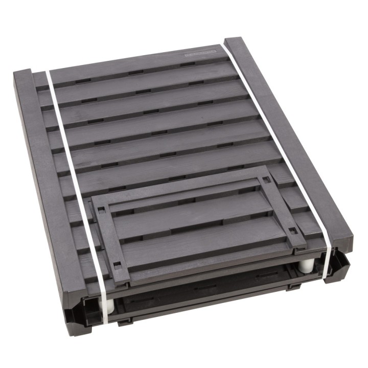Kit composteur Thermo-Wood, brun, avec grille de fond