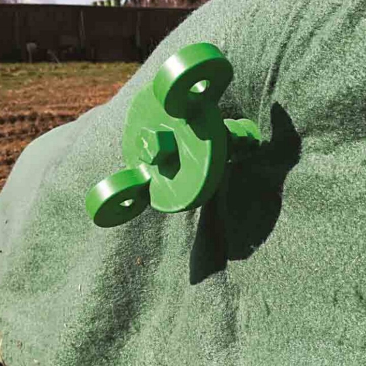 Vis plastique Edifloor PP verte pour couverture de protection - à l'unité