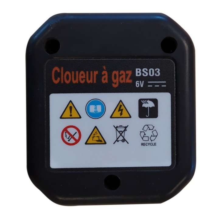 Batterie supplémentaire 6V Alsafix pour cloueur crampillons 12GASCR (version 1)