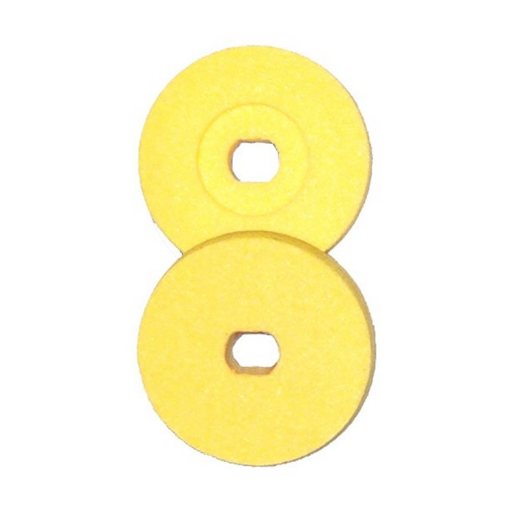 Meule abrasive jaune pour petites lames (2 unités)