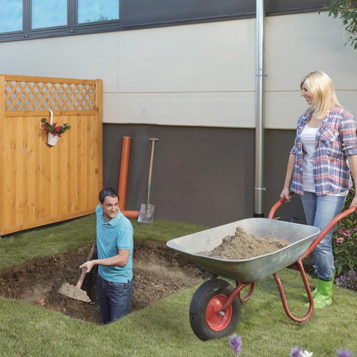 Kit récupérateur d'eau Jardin Confort Flat 5000 L