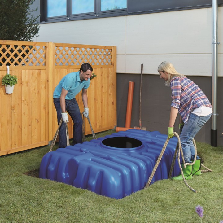Kit récupérateur d'eau Jardin Confort Flat 3000 L