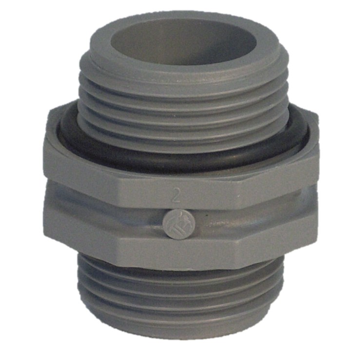 Raccord d'union droite avec joint NETAFIM diam. 1"1/2 x 1"1/2 mâle (10 unités)