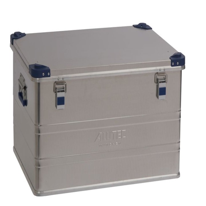 Caisse aluminium Viso avec coins en PP capacité 157L - Superposable