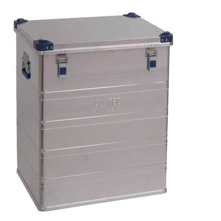 Caisse aluminium Viso avec coins en PP capacité 243L - Superposable