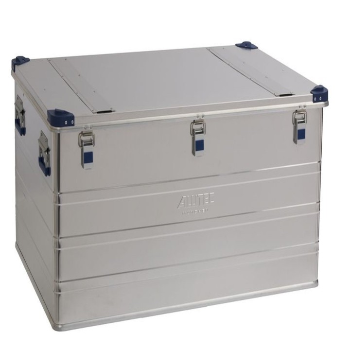 Caisse aluminium Viso avec coins en PP capacité 425L - Superposable